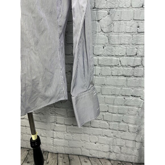 Charles Tyrwhitt Mens 16/35 Slim Fit French Cuff Dress Shirt Purple,White Stripe - Picture 4 of 10